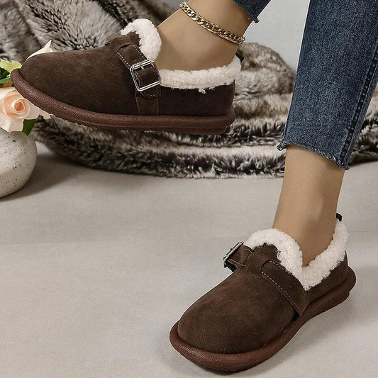 CM | felpa punta redonda slip-on mocasines ortopédicos zapatos