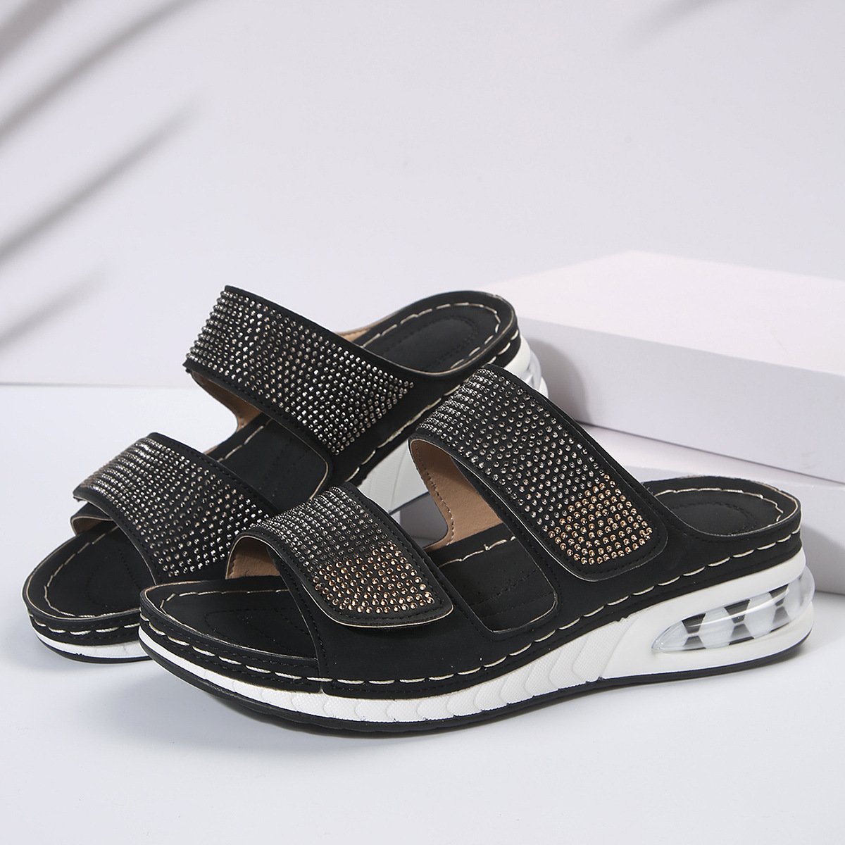CM | Sandalias de verano con pedrería para mujer