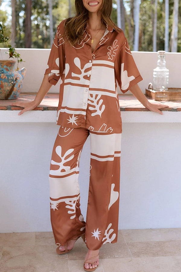 CM | Blusa y pantalón lujosos y vaporosos