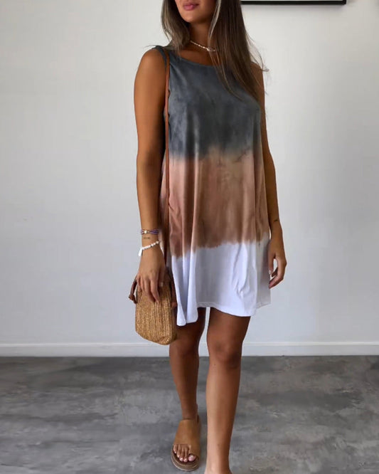CM | Minivestido tie dye con degradado de colores