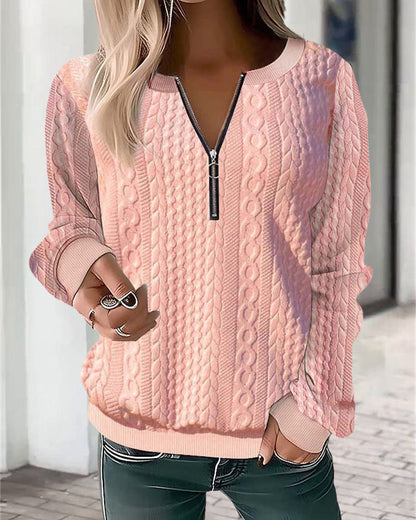 CM | Jersey monocolor con cremallera