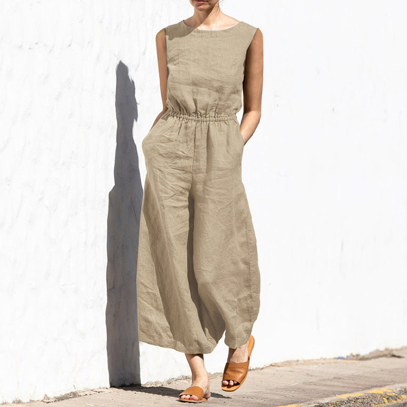 CM | Sin Mangas Moda Casual Temperamento Jumpsuit