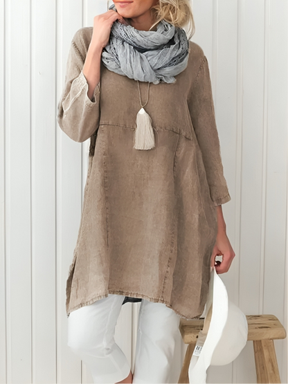 CM | Minivestido cómodo y casual con bolsillos para mujer