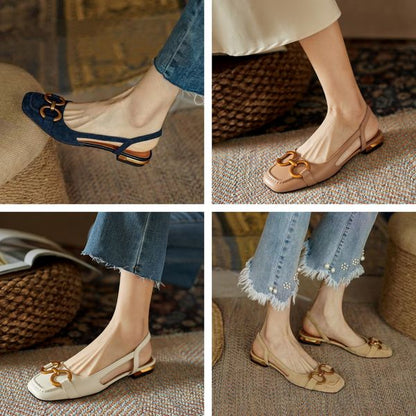 CM | SANDALIAS CON HEBILLA METÁLICA