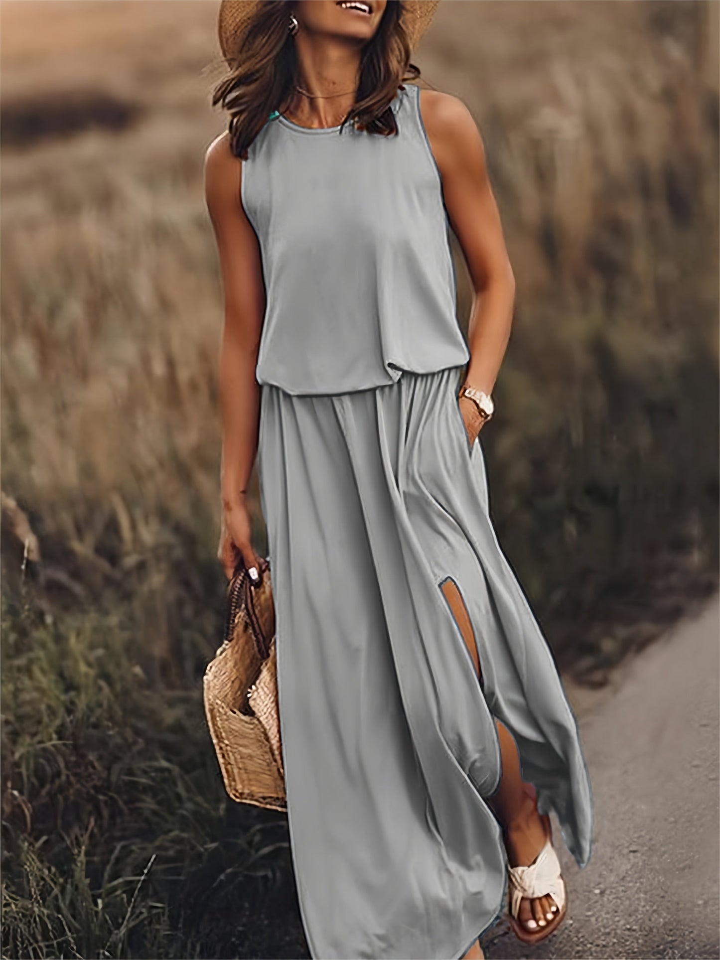 CM | Vestido maxi sencillo de verano para mujer