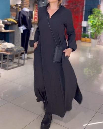 CM | Maxi vestido Retro Vibe de corte holgado