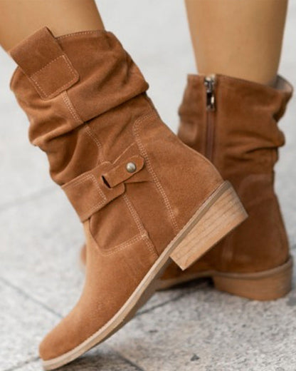 CM | Botas de moda con tacón bajo