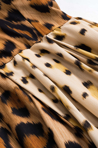 CM | Vestido midi con atrevido estampado de leopardo