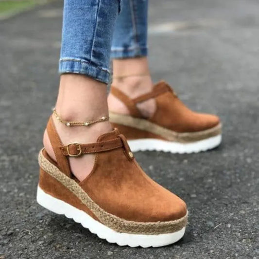 CM | Sandalias con tacón de cuña para mujer - elegantes e ideales para todos los días