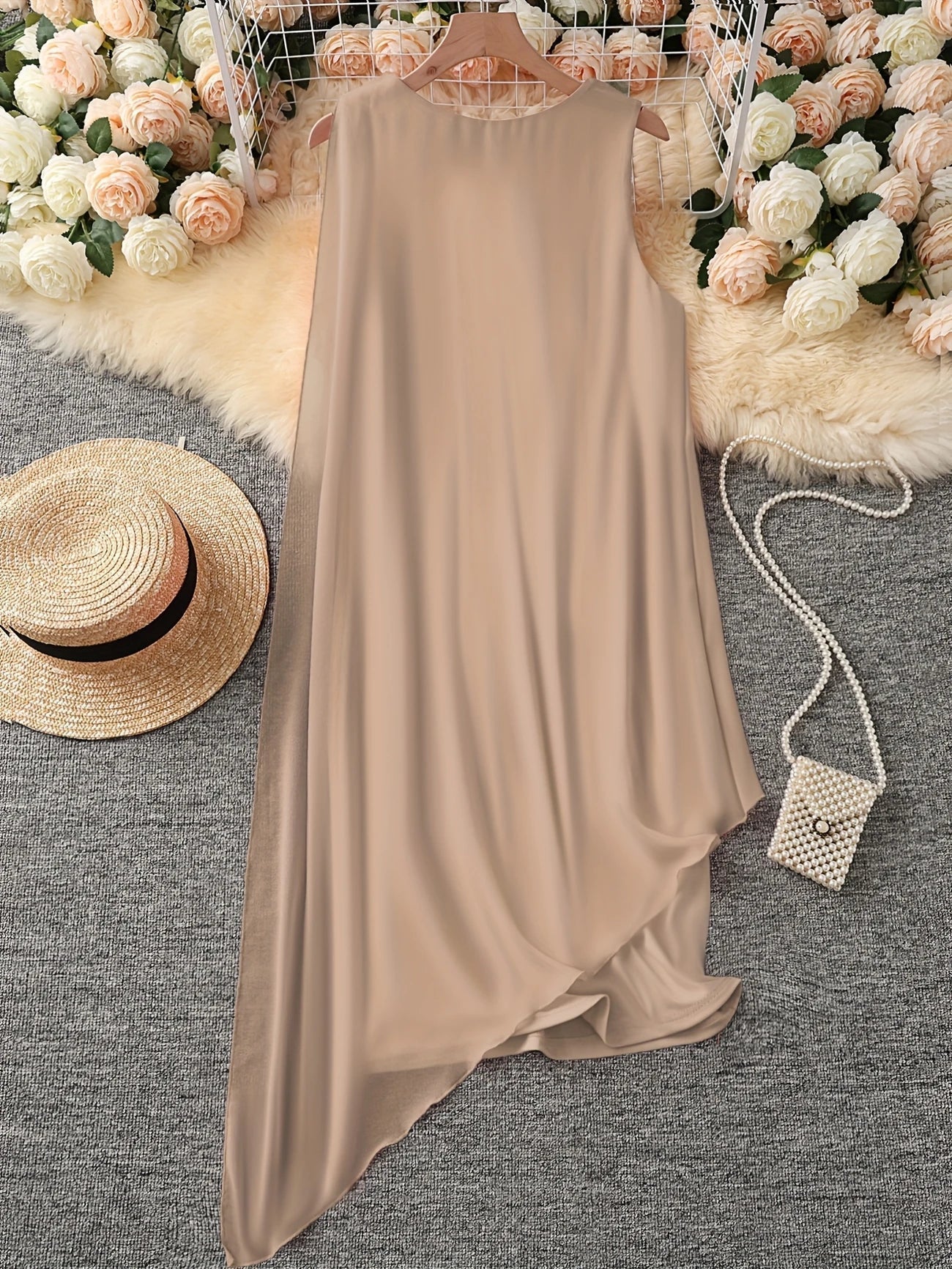 CM | VESTIDO MIDI SIN MANGAS ATEMPORAL