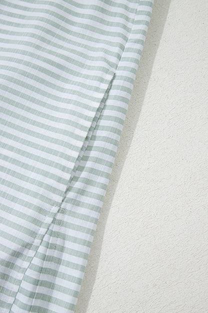 CM | Mini Vestido Camisa Manga Larga Cuello Johnny Rayas