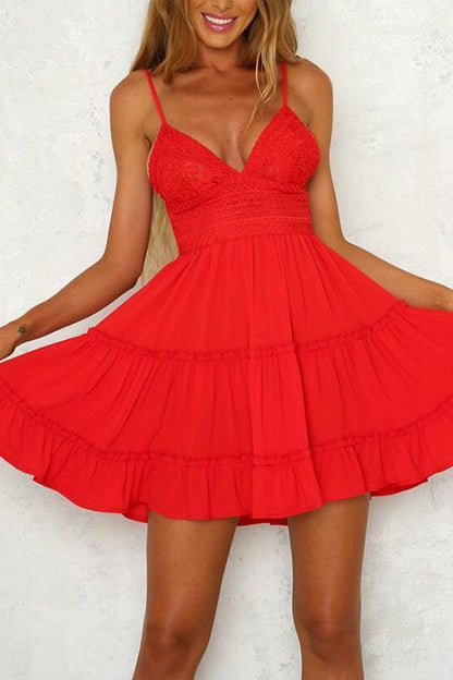 CM | Minivestido de ganchillo y volantes