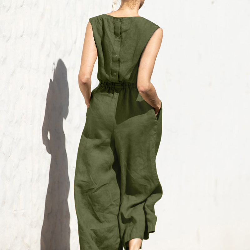 CM | Sin Mangas Moda Casual Temperamento Jumpsuit