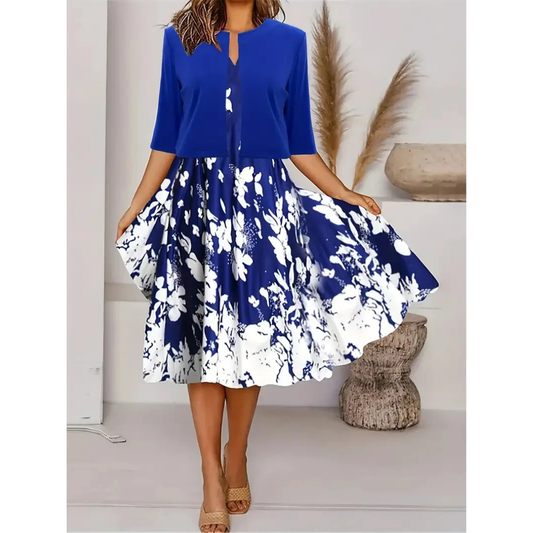 CM | Minivestido plisado de manga corta