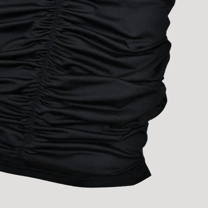 CM | Minivestido bodycon de mujer sin hombros con volantes