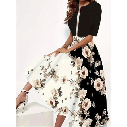 CM | Minivestido plisado de manga corta
