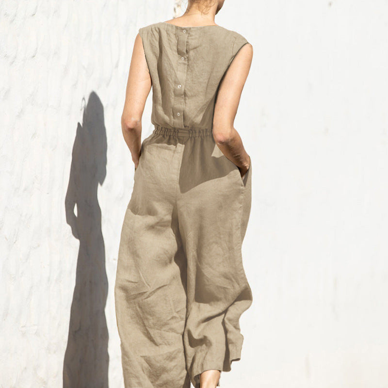 CM | Sin Mangas Moda Casual Temperamento Jumpsuit
