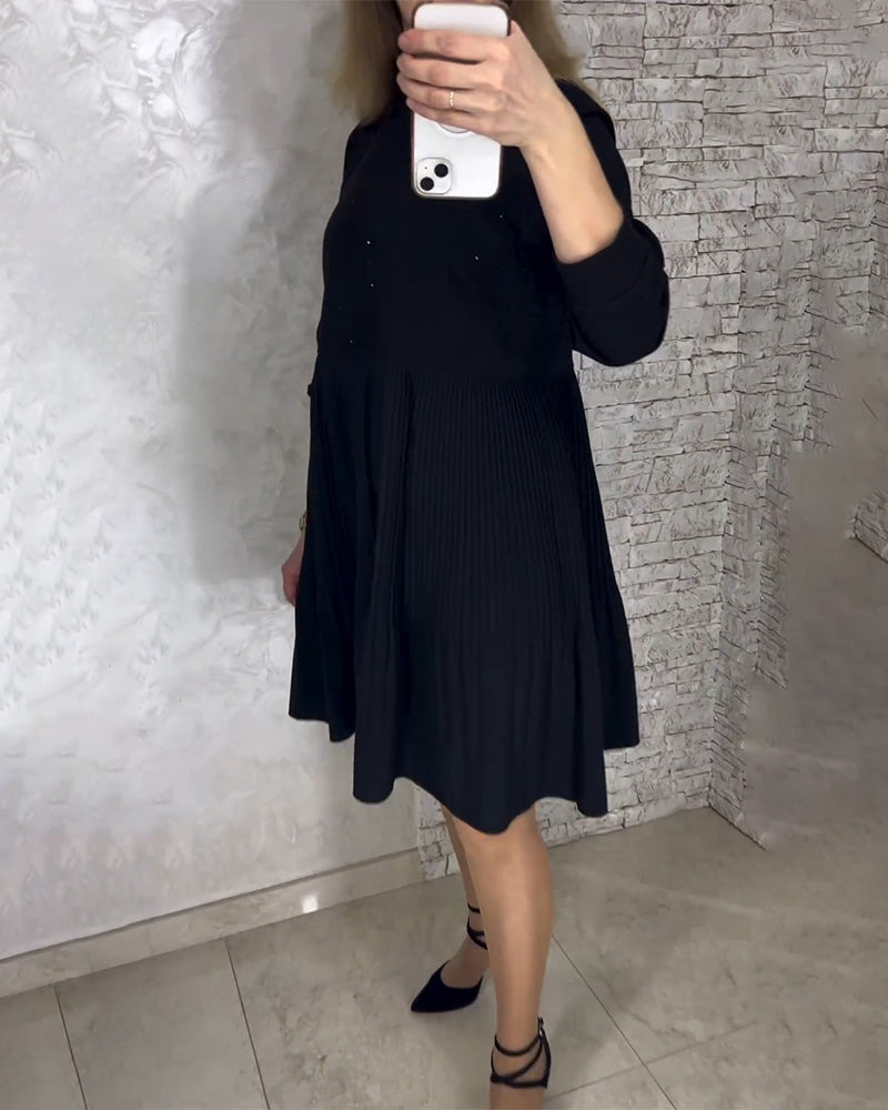 CM | Vestido unicolor con tacones altos