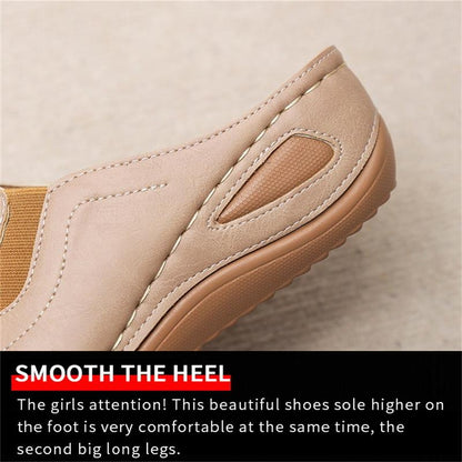 CM | Casual Verano Confort Diario Slip On Sandalias de cuero de color sólido