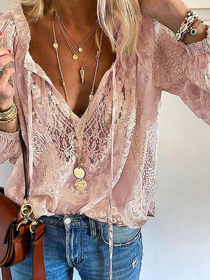 CM | Blusa única con detalles de encaje