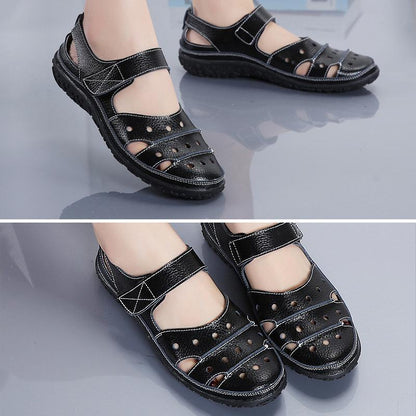 CM | Out Hook Loop Sandalias planas para mujer