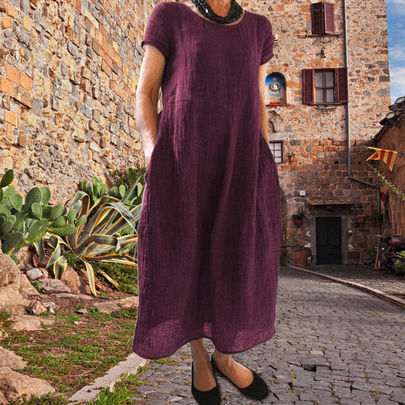 CM | Vestido suelto monocolor