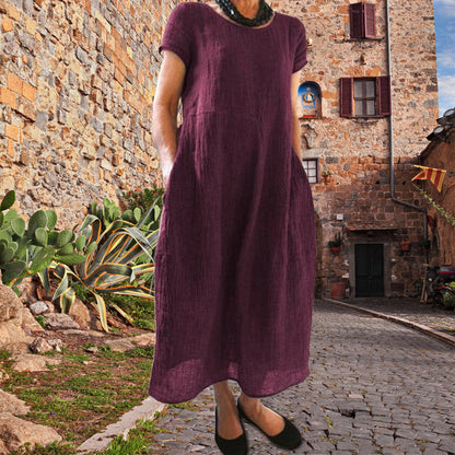CM | Vestido suelto monocolor