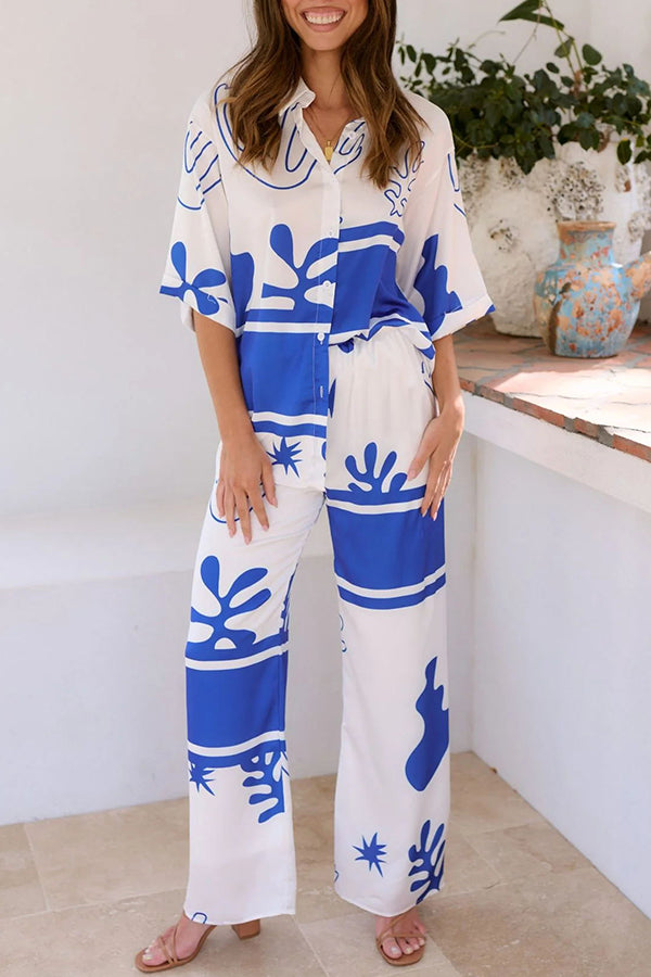 CM | Blusa y pantalón lujosos y vaporosos