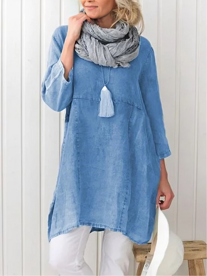 CM | Minivestido cómodo y casual con bolsillos para mujer