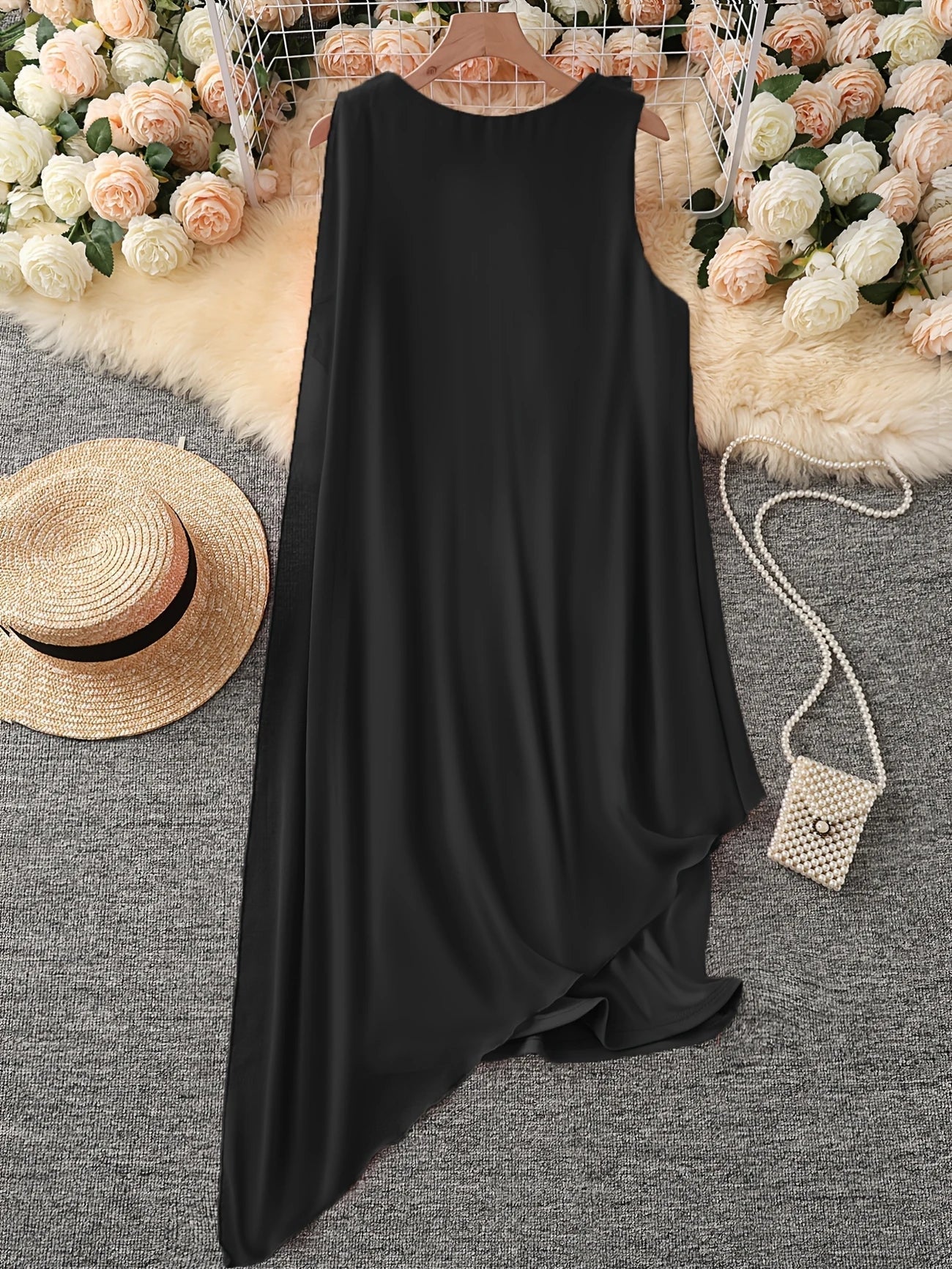 CM | VESTIDO MIDI SIN MANGAS ATEMPORAL