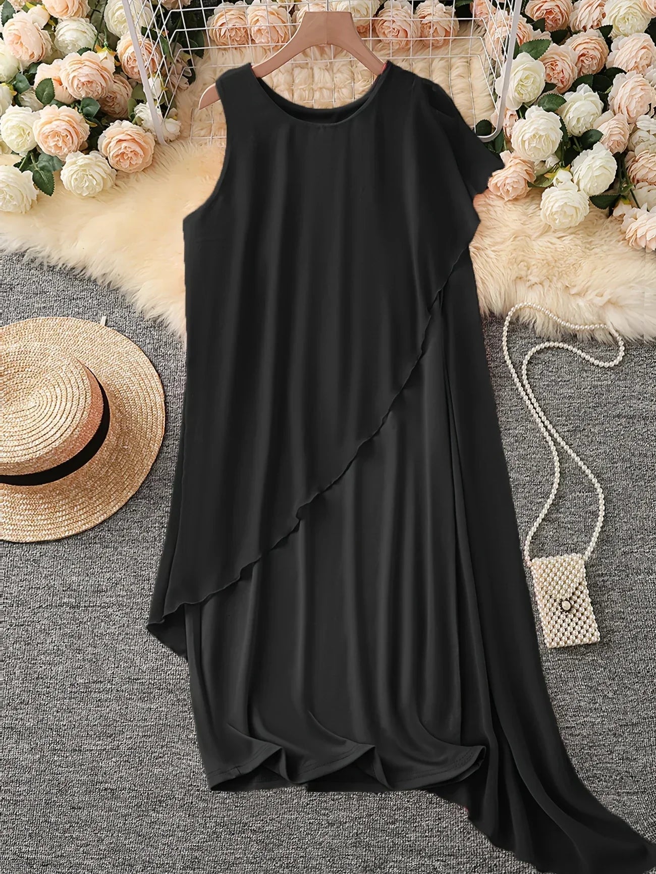 CM | VESTIDO MIDI SIN MANGAS ATEMPORAL
