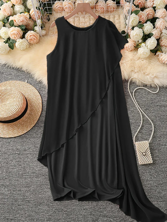 CM | VESTIDO MIDI SIN MANGAS ATEMPORAL
