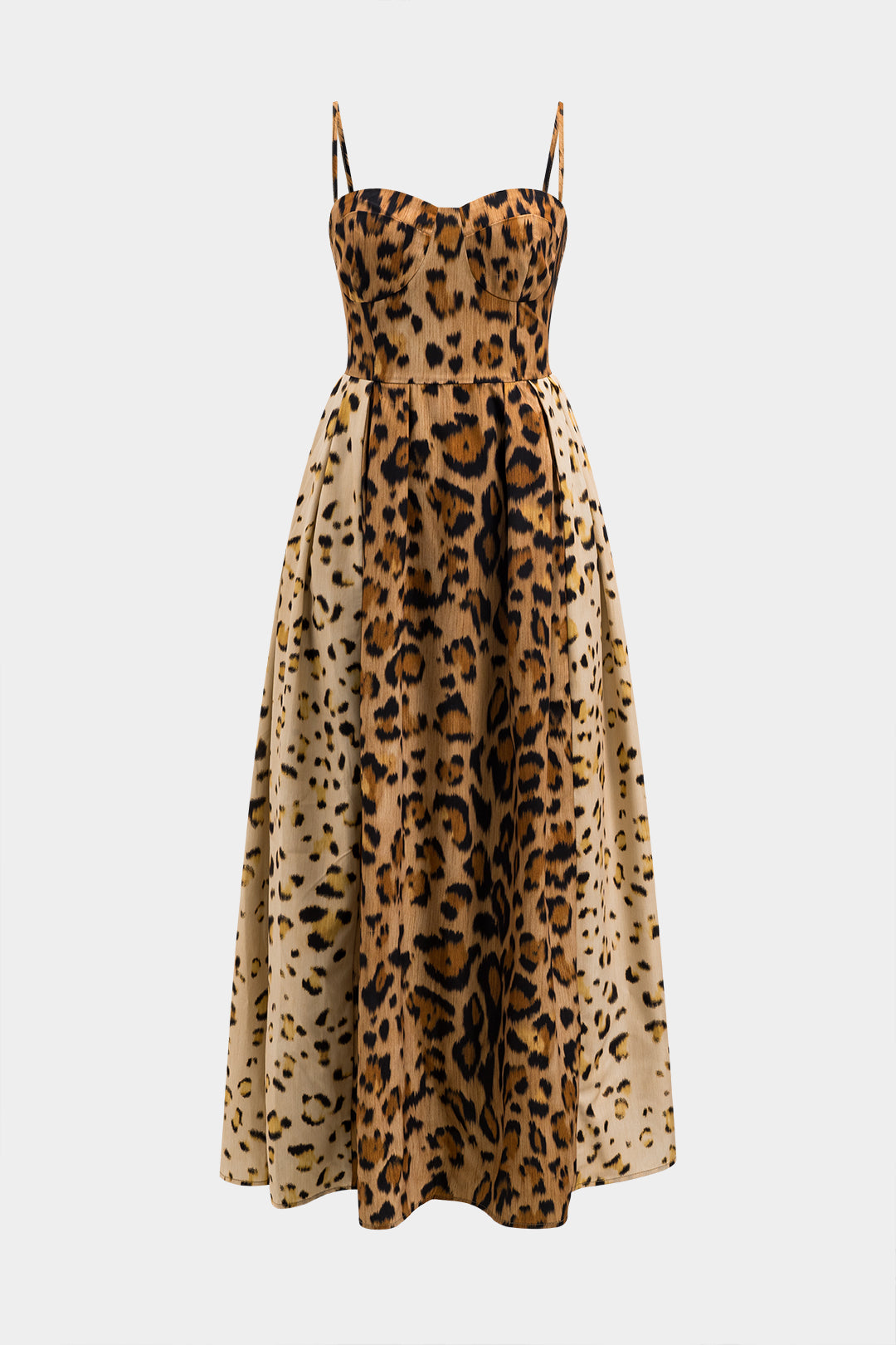 CM | Vestido midi con atrevido estampado de leopardo