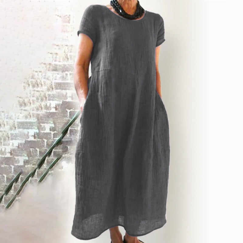 CM | Vestido suelto monocolor