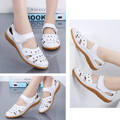 CM | Out Hook Loop Sandalias planas para mujer