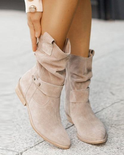 CM | Botas de moda con tacón bajo