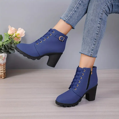 CM | BOTAS DE MUJER CON TACÓN GRUESO