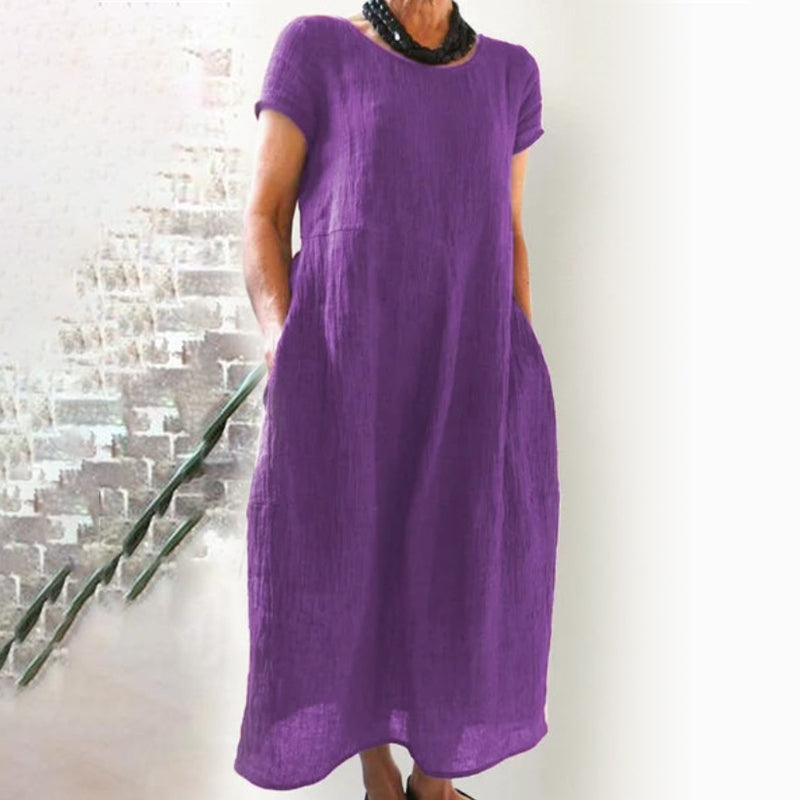 CM | Vestido suelto monocolor