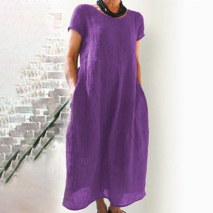 CM | Vestido suelto monocolor