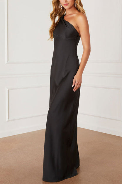 CM | Zaine maxi vestido de un hombro