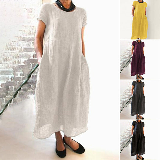 CM | Vestido suelto monocolor