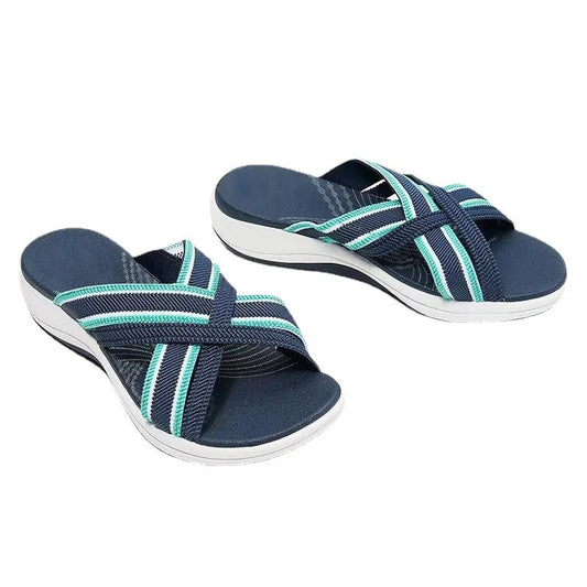 CM | | Sandalias de plataforma para mujer con tira elástica
