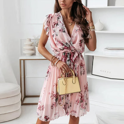 CM | Vestido corto con estampado floral