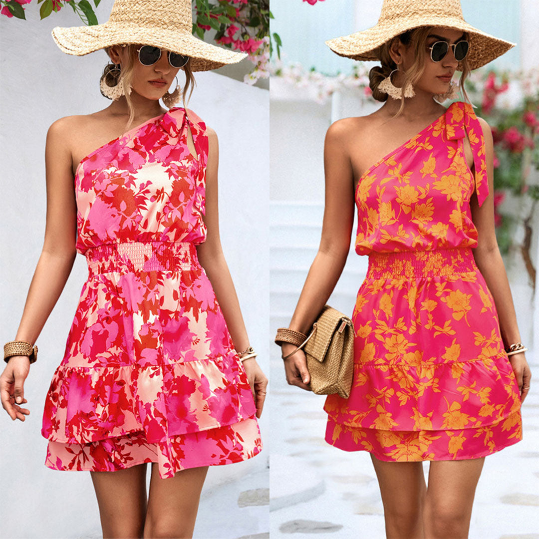 CM | Mini vestido de verano con un hombro