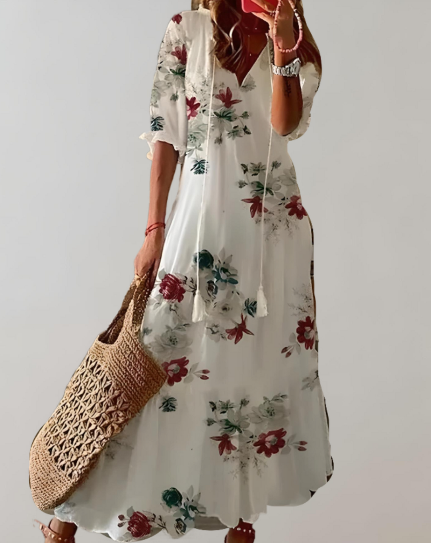 CM | Vestido maxi fluido para mujer