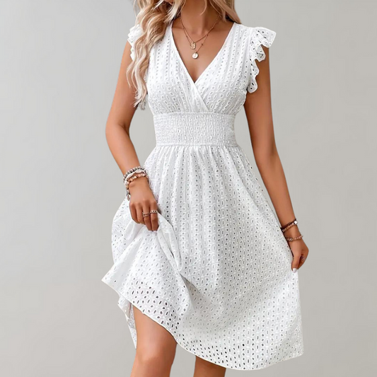 CM | Vestido corto blanco ideal para el verano