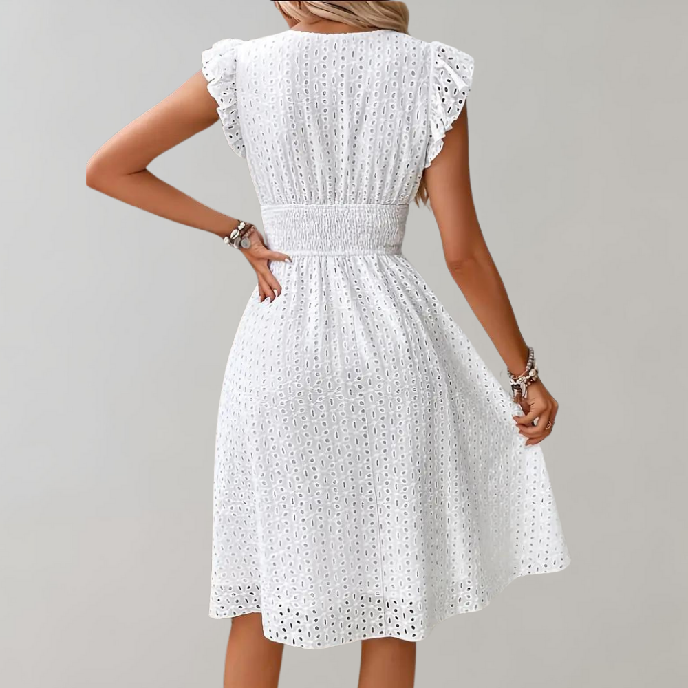 CM | Vestido corto blanco ideal para el verano