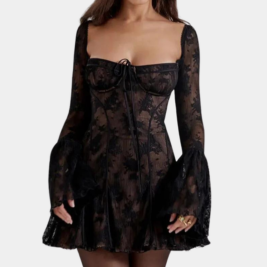 CM | Romántico mini vestido de verano con encaje