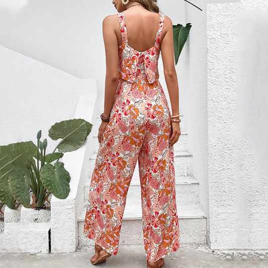 CM | Ladies Stylish Summer Floral Jumpsuit