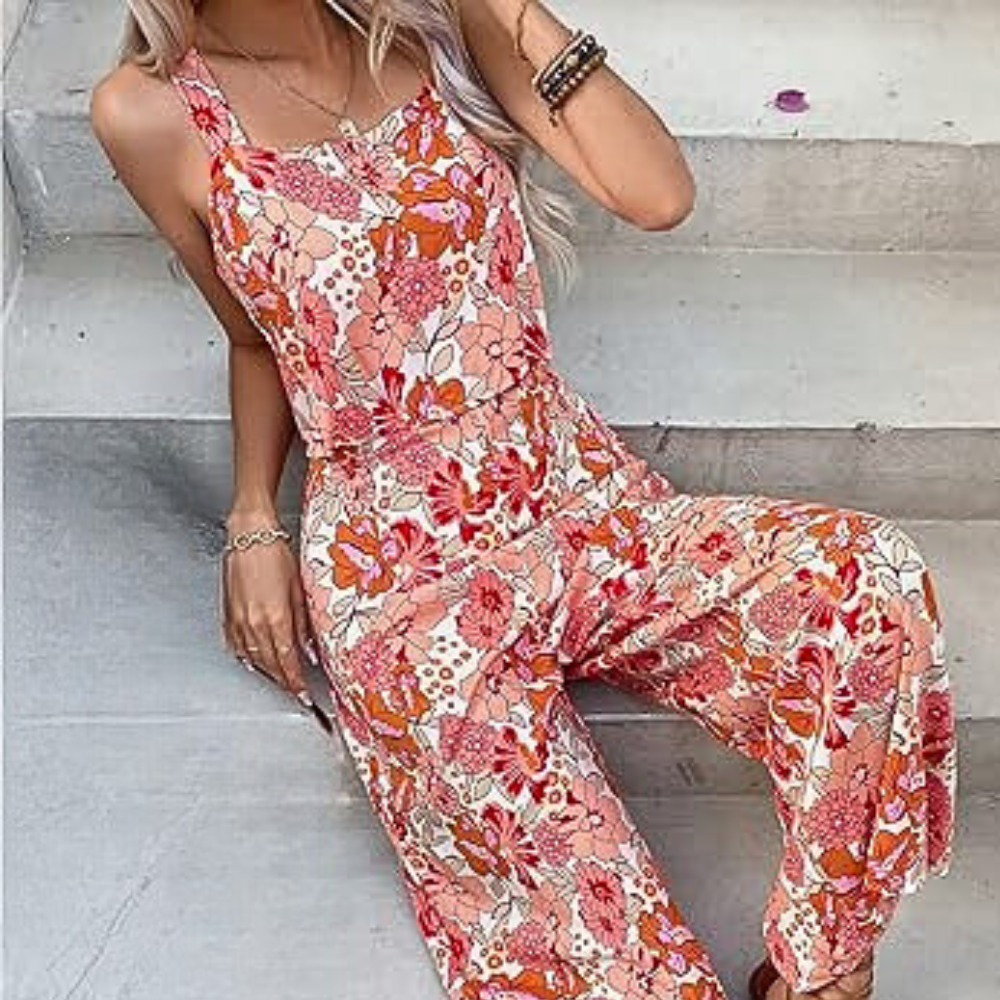 CM | Ladies Stylish Summer Floral Jumpsuit